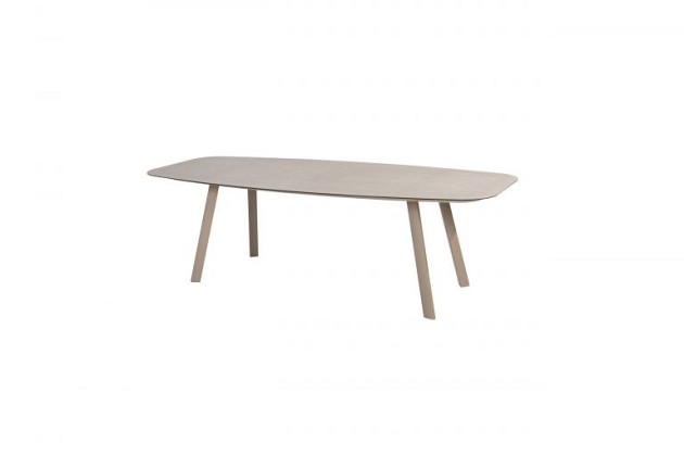 Taste by 4 Seasons Outdoor Eva dining set met Manolo eettafel ovaal latte 240x103cm