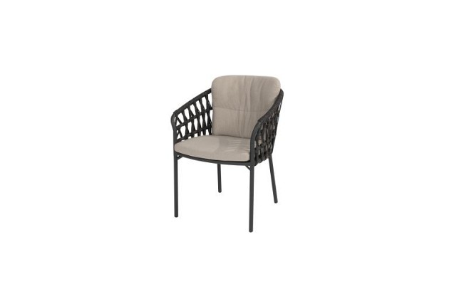 Taste by 4 Seasons Outdoor Albareto dining set met Prado eettafel 240x105cm (Anthraciet)