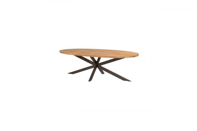 4 Seasons Outdoor Moretti dining set met Prado eettafel Terre Teak 240x115cm