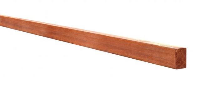 Hardhouten onderregel  ca 4 x 6 x 390 cm*