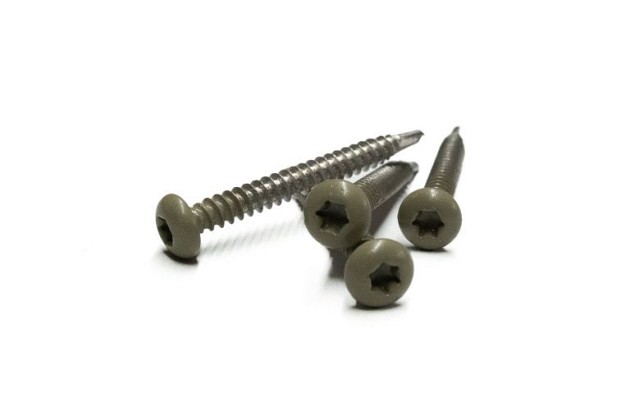 RVS schroef met gekleurde top voor NTW Castellation PRO, set a 50 stuks incl. bit, Antique.*