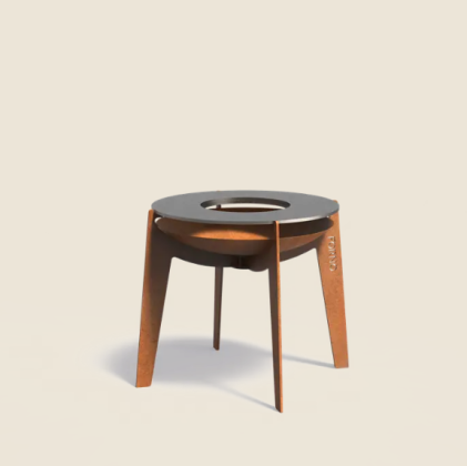 COSA - 635 x 635 x 600 - Onbehandeld - Corten staal + Staal