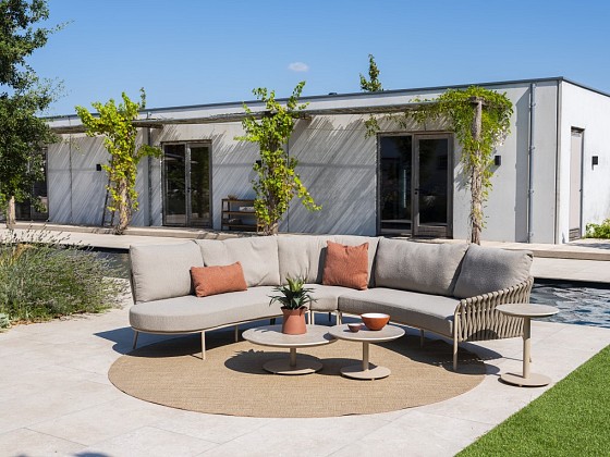 4 Seasons Outdoor Comino hoekbank latte
