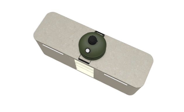 Rêveluxe Buitenkeuken Oval Beige