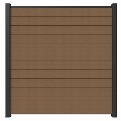 NewTechWood Co-extrusie composiet scherm, 180 x 180 cm, Teak.*