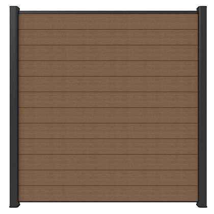 NewTechWood Co-extrusie composiet scherm, 180 x 180 cm, Teak.*