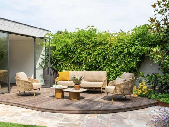 4 Seasons Outdoor Molina loungestoel incl. 2 kussens