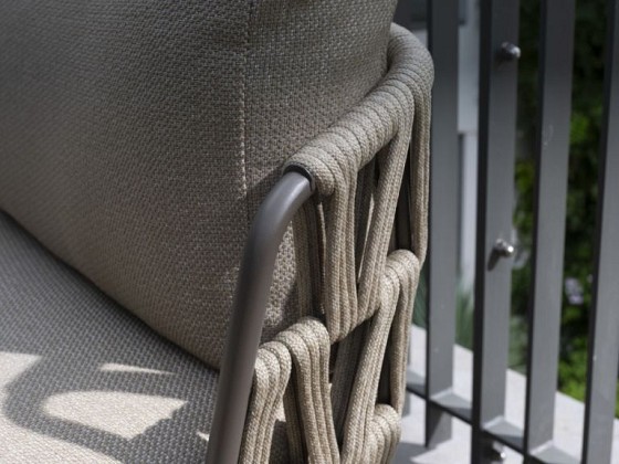 4 Seasons Outdoor Mallorca 3-zits low dining loungebank incl. 4 kussens