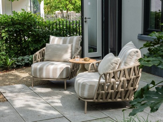 4 Seasons Outdoor Beverly loungestoel incl. 3 kussens