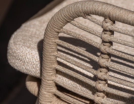 4 Seasons Outdoor Fabrice tuinstoel terre incl. 2 kussens