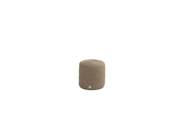 4 Seasons Outdoor Muffin poef rond 40 cm (H 42 cm) amber rope