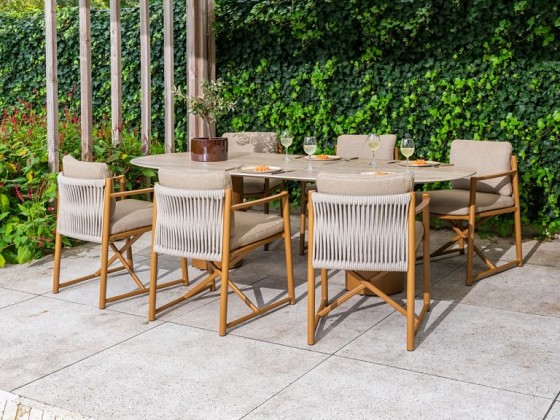 4 Seasons Outdoor Marina tuinstoel incl. 2 kussens