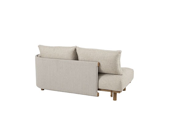 4 Seasons Outdoor Safina modulaire 3-zits loungebank armleuning links incl. 6 kussens