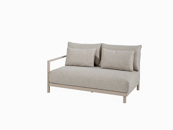 4 Seasons Outdoor Mykonos modulaire 2.5-zits loungebank armleuning rechts incl. 5 kussens