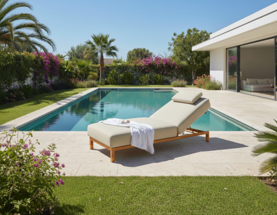 4 Seasons Outdoor Madeira ligbed amber incl. kussen en hoofdkussen