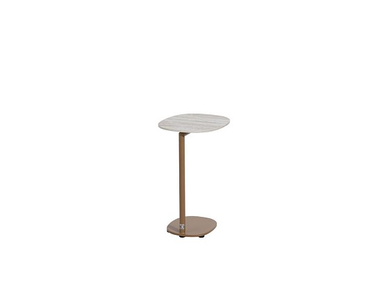 4 Seasons Outdoor Sofie bijzettafel amber met keramisch tafelblad 35 x 30 cm (H 50)