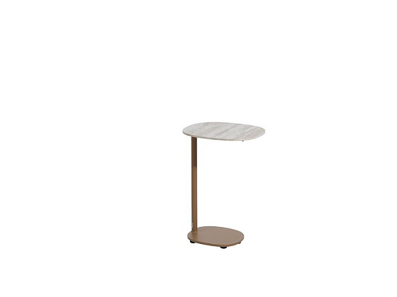 4 Seasons Outdoor Sofie bijzettafel amber met keramisch tafelblad 35 x 30 cm (H 50)