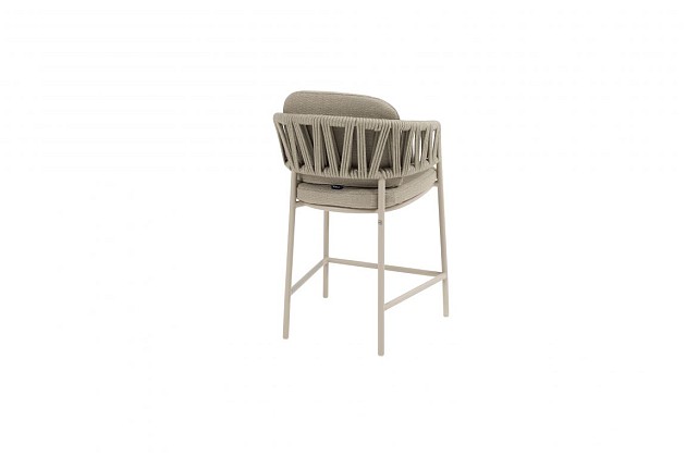 Taste by 4 Seasons Outdoor Calma high dining tuinstoel latte incl. 2 kussens