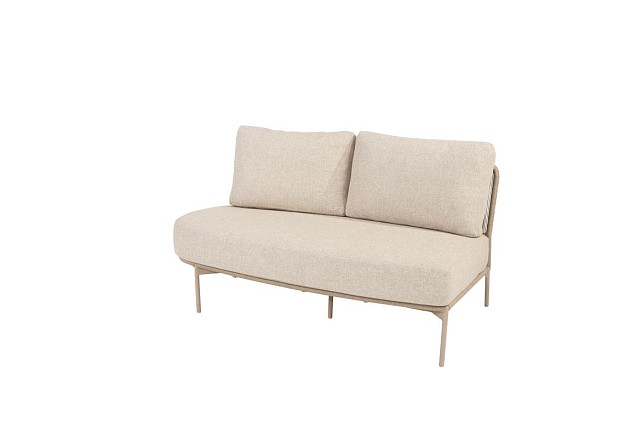 Taste by 4 Seasons Outdoor Florence 2-zits loungebank latte rechts zonder armleuning incl. 3 kussens