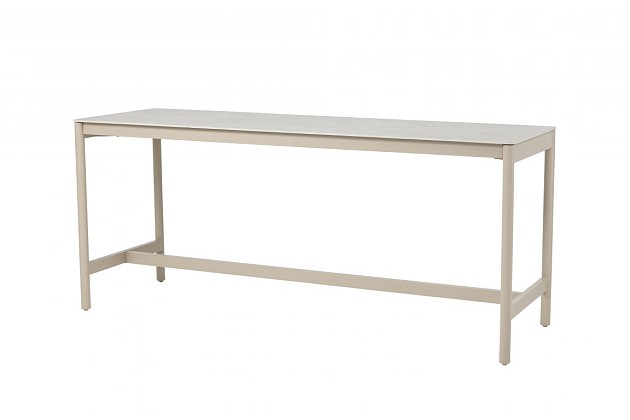 Taste by 4 Seasons Outdoor Soho high dining tuintafel latte met keramisch tafelblad 220 x 75 cm (H 9