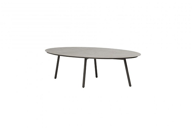 Taste by 4 Seasons Outdoor Salute ovale low dining tuintafel terre met keramisch tafelblad 220 x 105
