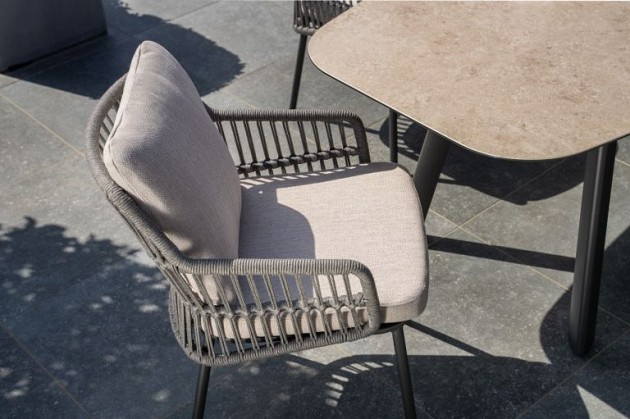 Taste by 4 Seasons Outdoor Alicante dining stoel incl. kussens antraciet
