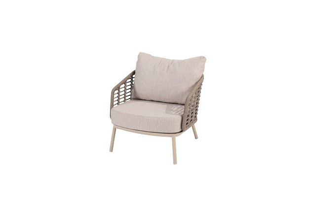 Taste by 4 Seasons Outdoor Puglia loungestoel latte incl. 2 kussens OP=OP