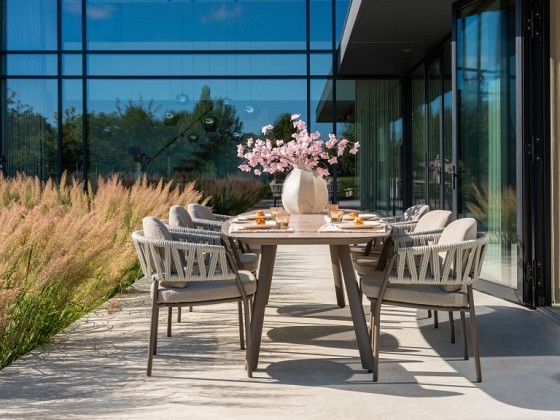 Taste by 4 Seasons Outdoor Manolo tuintafel terre met geprint keramiek tafelblad 240 x 103 cm