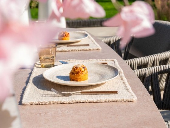 Taste by 4 Seasons Outdoor Manolo uitschuifbare tuintafel terre met geprint keramiek tafelblad 230 -