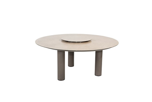 Taste by 4 Seasons Outdoor Donato low dining tuintafel terre met geprint keramiek tafelblad 160 Ø cm