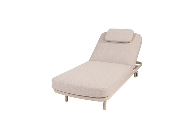 Taste by 4 Seasons Outdoor Milano ligbed latte incl. kussen en hoofdsteun