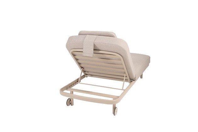 Taste by 4 Seasons Outdoor Milano ligbed latte incl. kussen en hoofdsteun