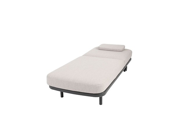 Taste by 4 Seasons Outdoor Milano ligbed antraciet incl. kussen en hoofdsteun OP=OP