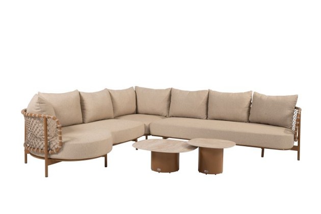 Martinique loungeset met Sofie loungetafels Amber | 4 Seasons Outdoor