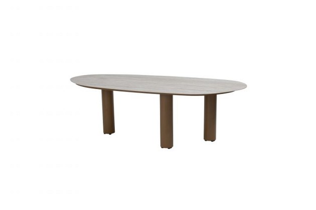 4 Seasons Outdoor Biarritz dining set met Estate eettafel organisch Amber
