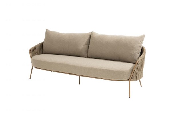4 Seasons Outdoor Molina loungeset Amber met June loungetafels Caramel
