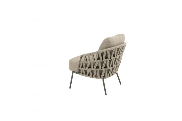 4 Seasons Outdoor Mallorca low dining set met Sarah low dining tafel Ø 130cm Terre - Niet meer lever