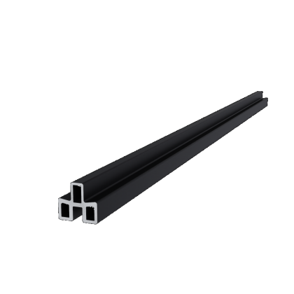NewTechWood aluminium frameset t.b.v. triple schermplanken, zwart.*