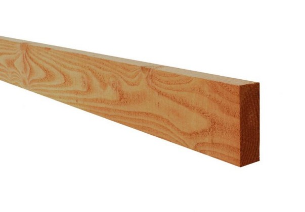 Douglas fijnbezaagde gording 7,5 x 22,5 x 400 cm, groen geïmpregneerd.*