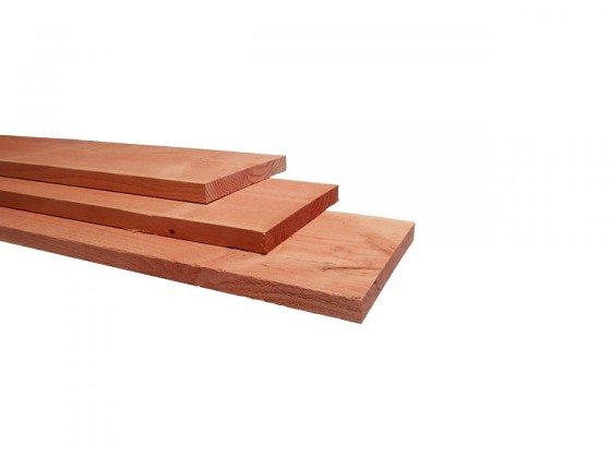 Douglas fijnbezaagde plank 3,2 x 20 x 500 cm, onbehandeld.*