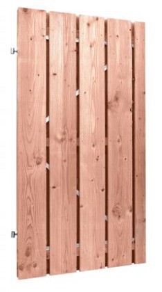 Douglas fijnbezaagde plankendeur op verstelbaar stalen frame, 19 mm, 100 x 195 cm, onbehandeld.*