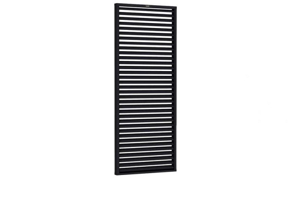 Shutterscherm Excellent vuren, 90 x 224 cm, zwart gespoten.*