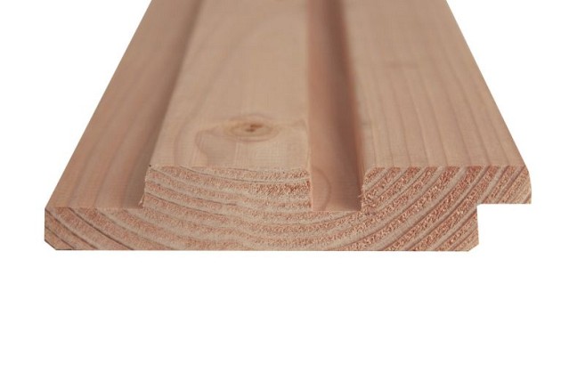 Douglas geschaafd rhombusprofiel 2,7 x 14,5 x 400 cm, onbehandeld.*