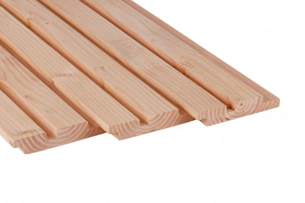 Douglas geschaafd rhombusprofiel 2,7 x 14,5 x 500 cm, onbehandeld.*