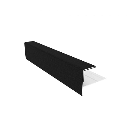 NewTechWood aluminium co-extrusie eindprofiel t.b.v. Castellation PRO, 5 x 5 x 300 cm, Ebony zwart.*