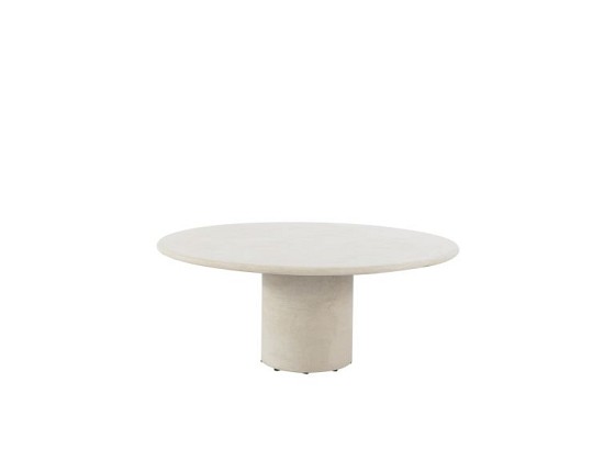 4 Seasons Outdoor Fabrice dining set latte met Hampton eettafel rond Ø 160cm - Verwacht eind augustu