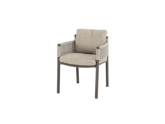 4 Seasons Outdoor Savanne dining set met Denia eettafel organisch Terre