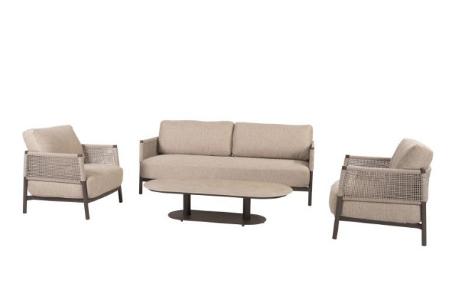 Savanne loungeset met Boaz loungetafel Terre | 4 Seasons Outdoor