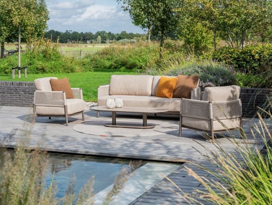 Savanne loungeset met Boaz loungetafel Terre | 4 Seasons Outdoor