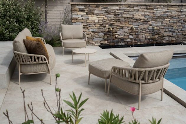 Taste by 4 Seasons Outdoor Calma loungeset met Vic loungetafel latte